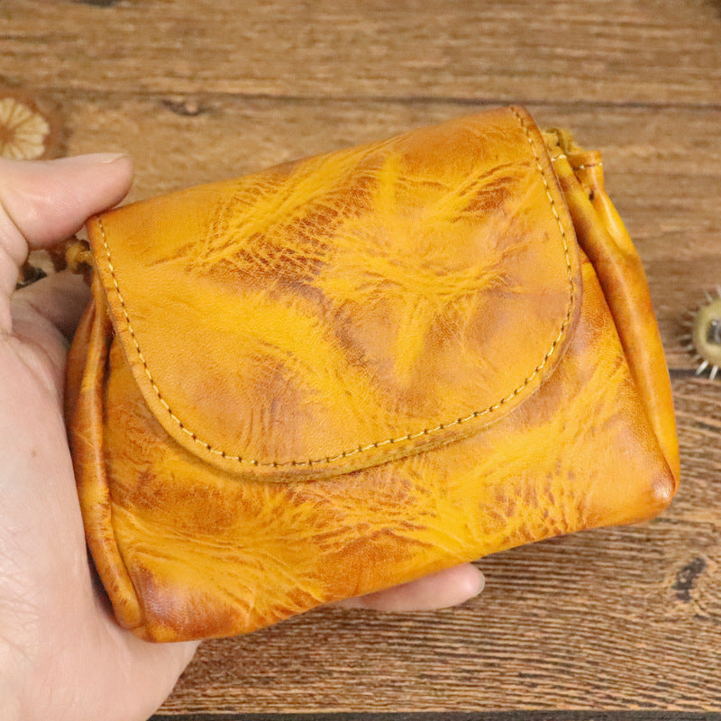National Style First Layer Cowhide Leather Purses