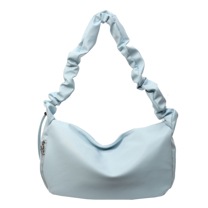 Women's Cloud Design Pleated Pillow Large Capacity Bags