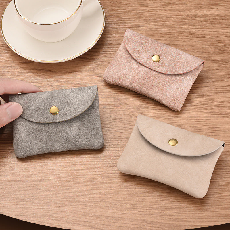 Women's & Men's & Soft Leather Pouch Mini Earphone Coin Purses
