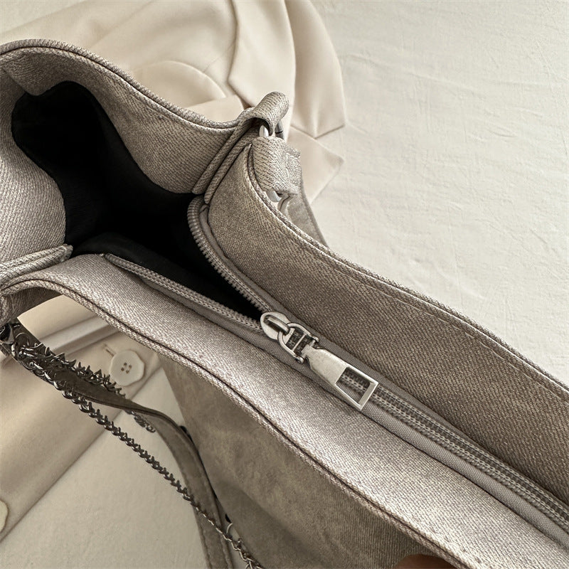 Female Fashion Class College Texture Chain Shoulder Bags