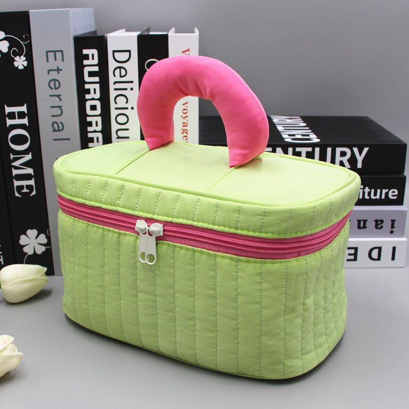Color Large Capacity Female Portable Skin Cosmetic Bags