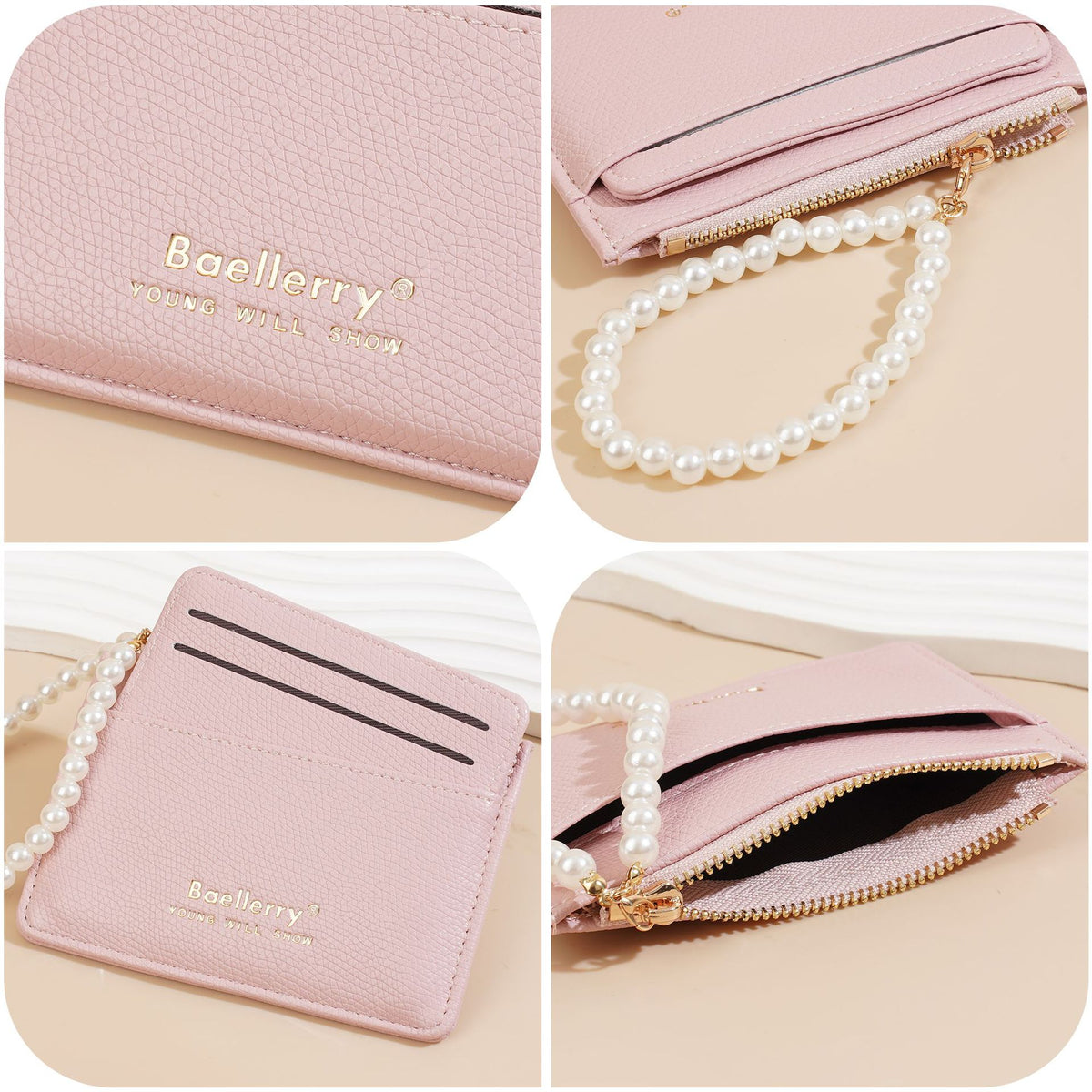 Multiple Slots High Sense Female Fashion Pearl Ladies Wallet