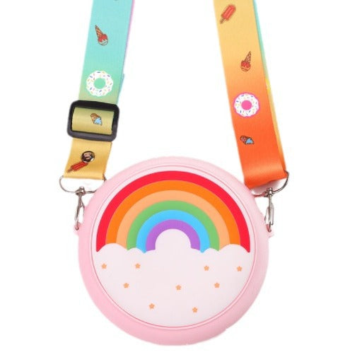 Women's & Children's & Donut Silicone Rainbow Cute Fashion Coin Purses