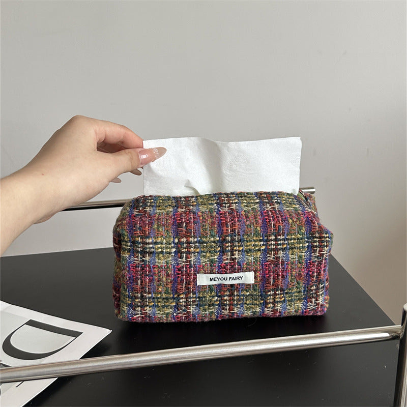 Entry Luxury Home Bedroom Living Room Fashion Tissue Box Large Makeup Bag