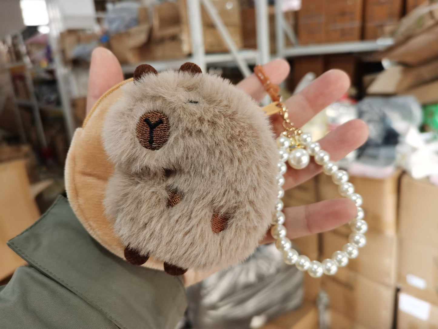 Children's Pendant Plush Creative Mini Clow Storage Coin Purses