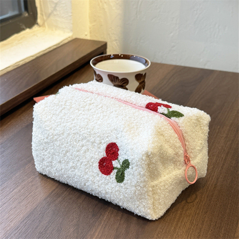 Cute Cherry Pillow Large Capacity Storage Bags