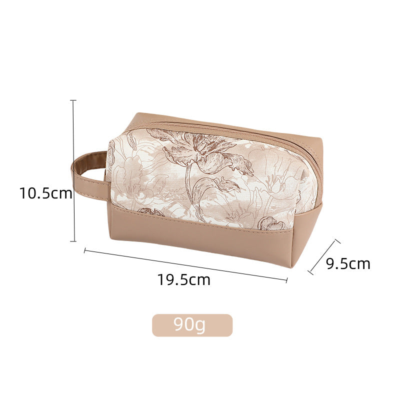 Large Capacity High Sense Portable Out Three-dimensional Cosmetics Simple Makeup Bag