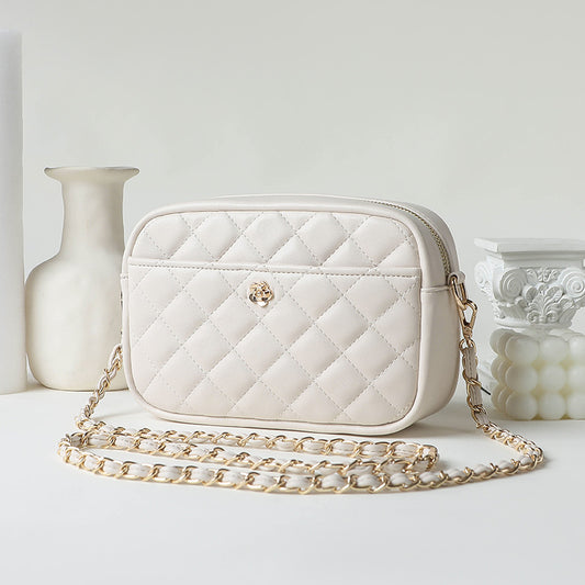 Women's & Men's Creative Trendy Diamond Plaid Chain Crossbody Bags