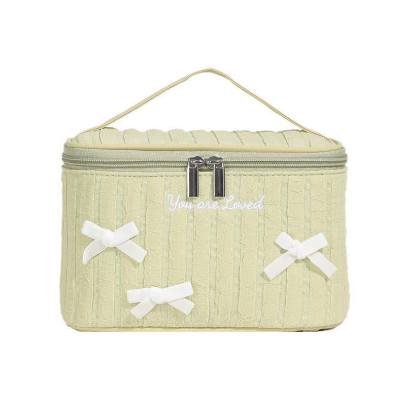 Fresh Large Capacity Fashion Simple Portable Makeup Bag