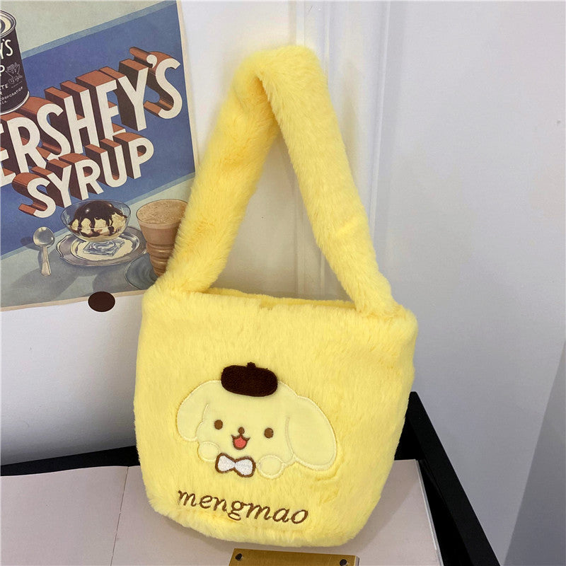 Korean Style Plush Lolita Cute Clow Handbags