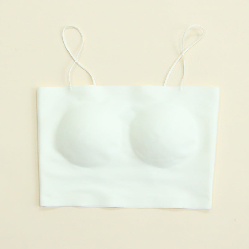 Pad One-piece Seamless Silk Sling Beautiful Back Outer Everyday Bras