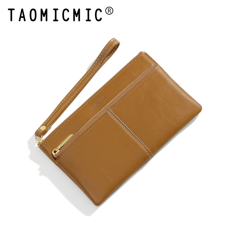 Women's Niche Large Capacity Long Stylish Portable Ladies Wallets