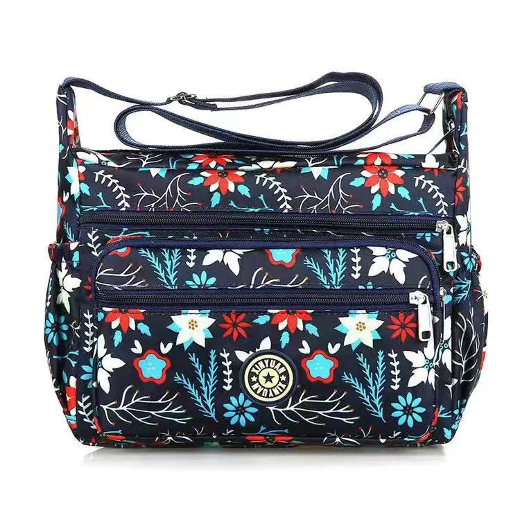 Women's Oxford Stall Large Capacity Leisure Flower Crossbody Bags