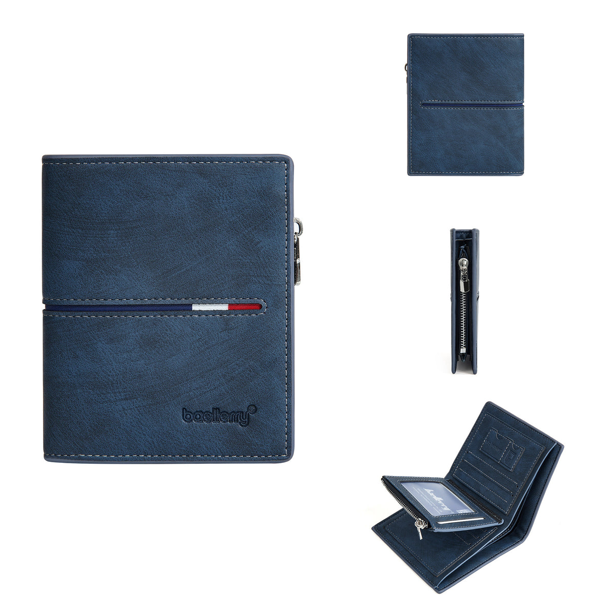Men's Business Fashion Green Short Multiple Slots Men's Wallet