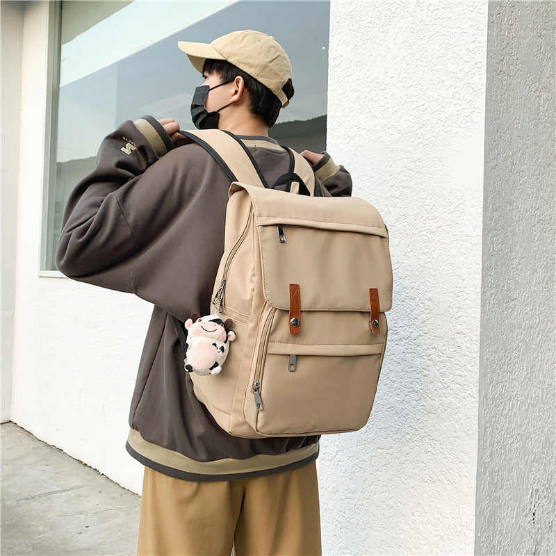 Women's & Men's & Couple Retro College Style Simple Backpacks