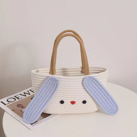 Durable Cute Cartoon Cotton Thread Woven Bags