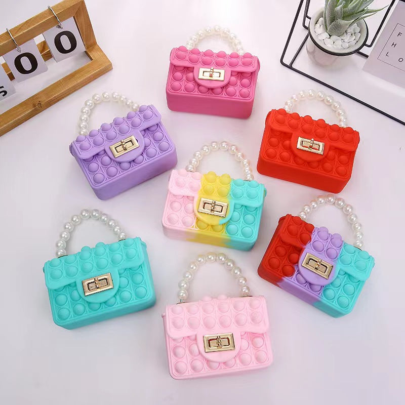 Children's Silicone Gel Double-sided Bubble Pearl Coin Purses
