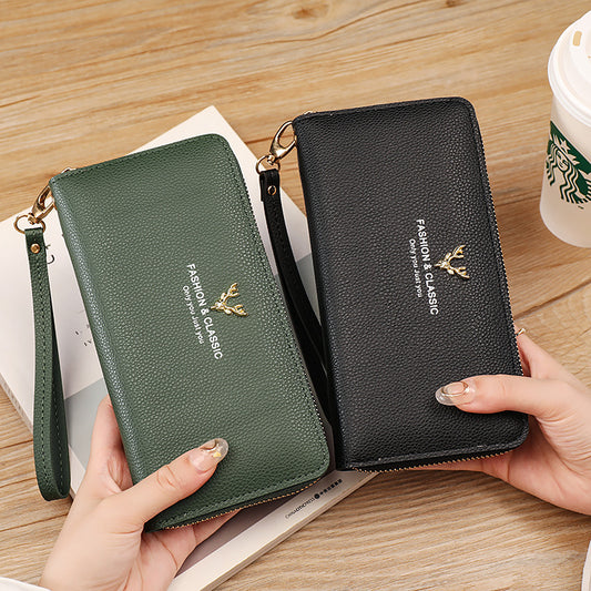 Women's Long Zipper Large Capacity High Sense Ladies Wallets