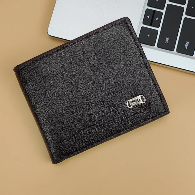 Men's Multi Slots Large Capacity Short Loose-leaf Men's Wallets