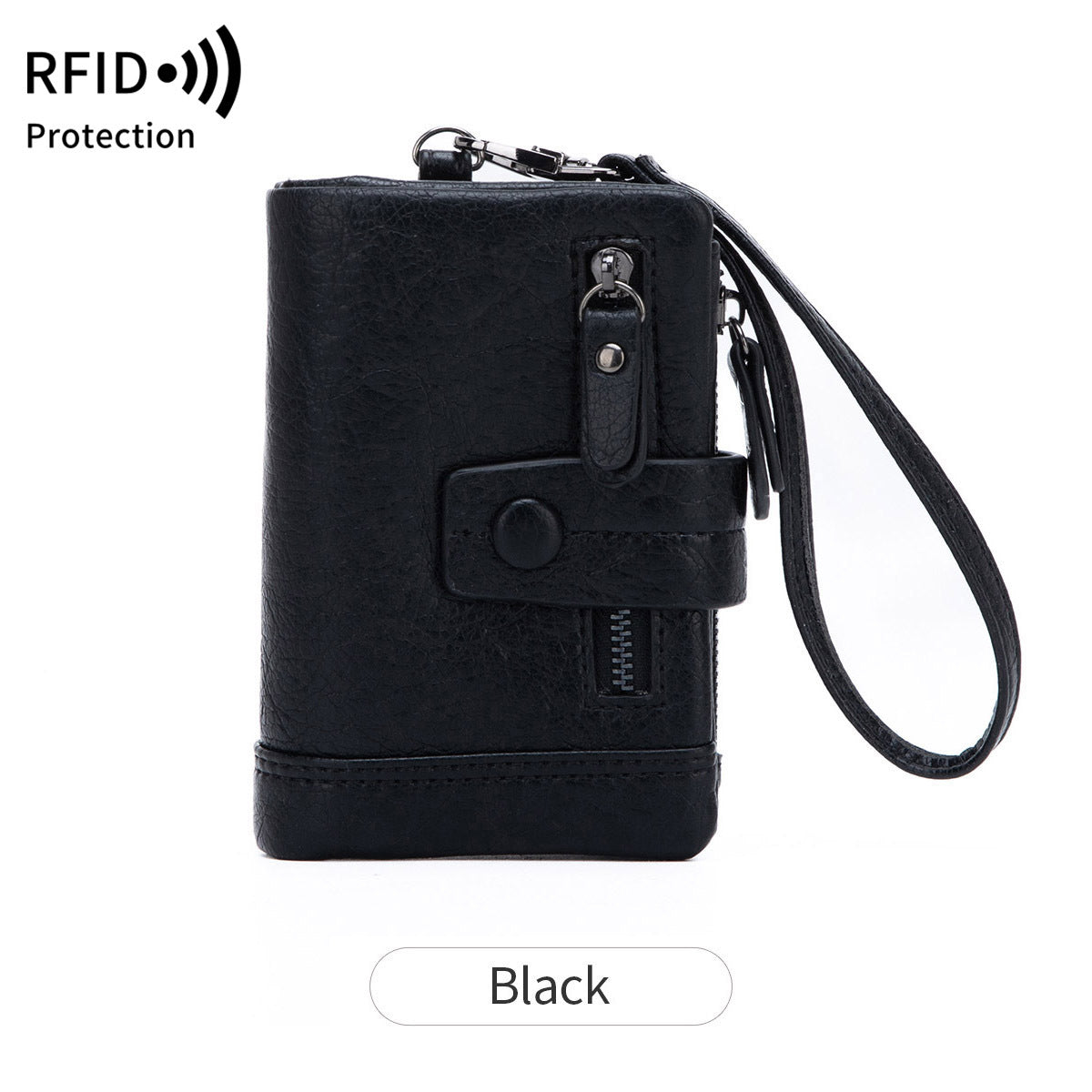 Women's Fashion Zipper Hasp Clutch Off Short Coin Purses