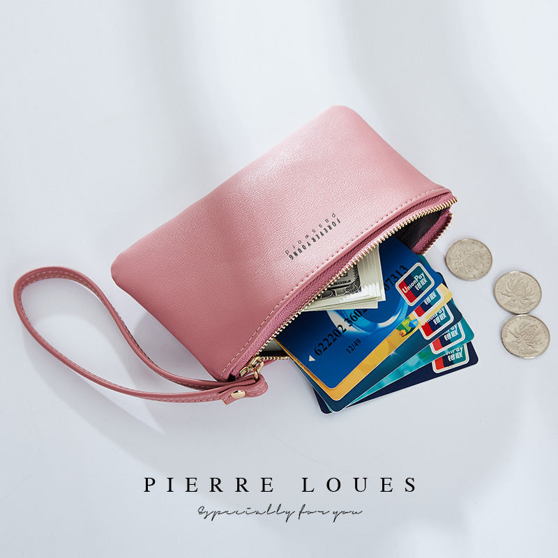 Women's Pierre Simple Korean Style Solid Coin Purses