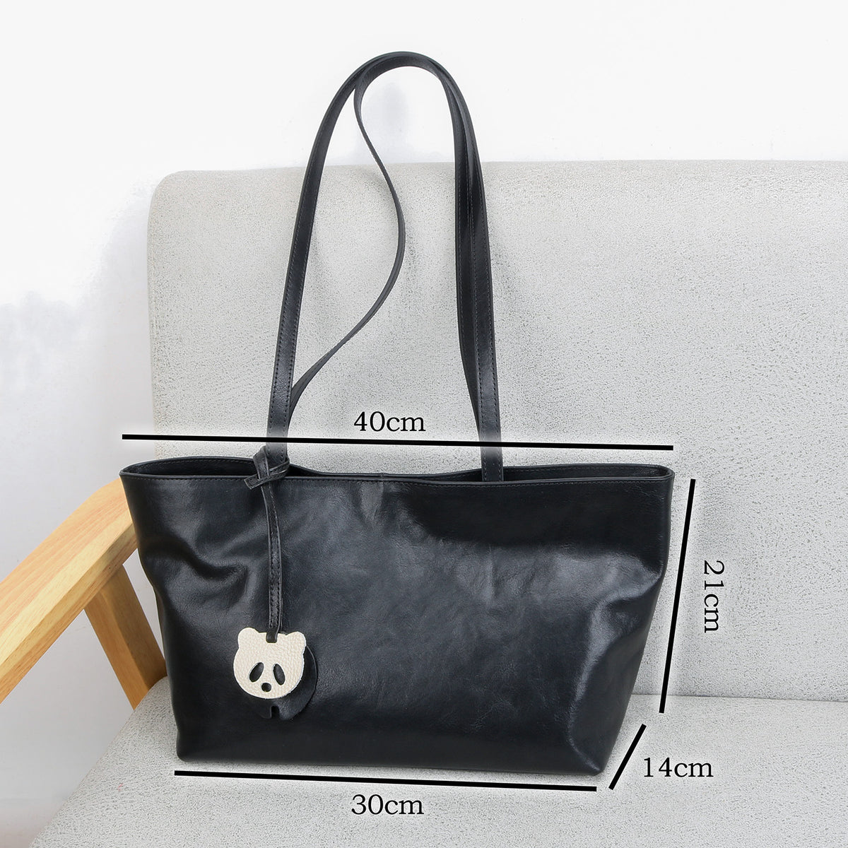 Women's Vegetable Tanned Leather Cow Genuine Underarm Niche Retro Soft Large Women's Messenger Bag