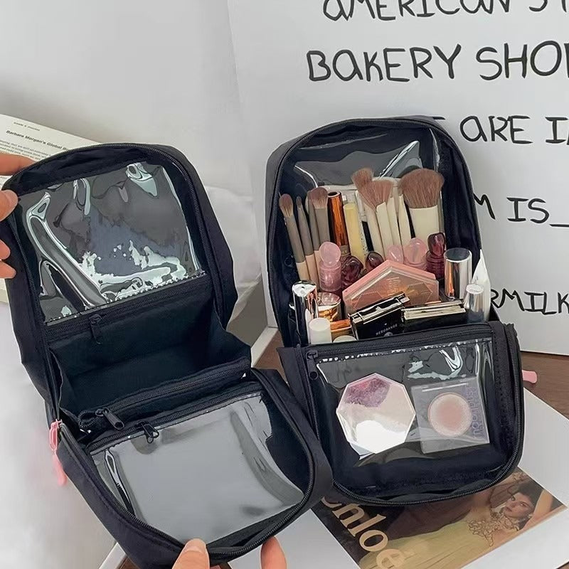 Women's Style Design Cute Bow Wash Large Capacity Skin Cosmetic Bags