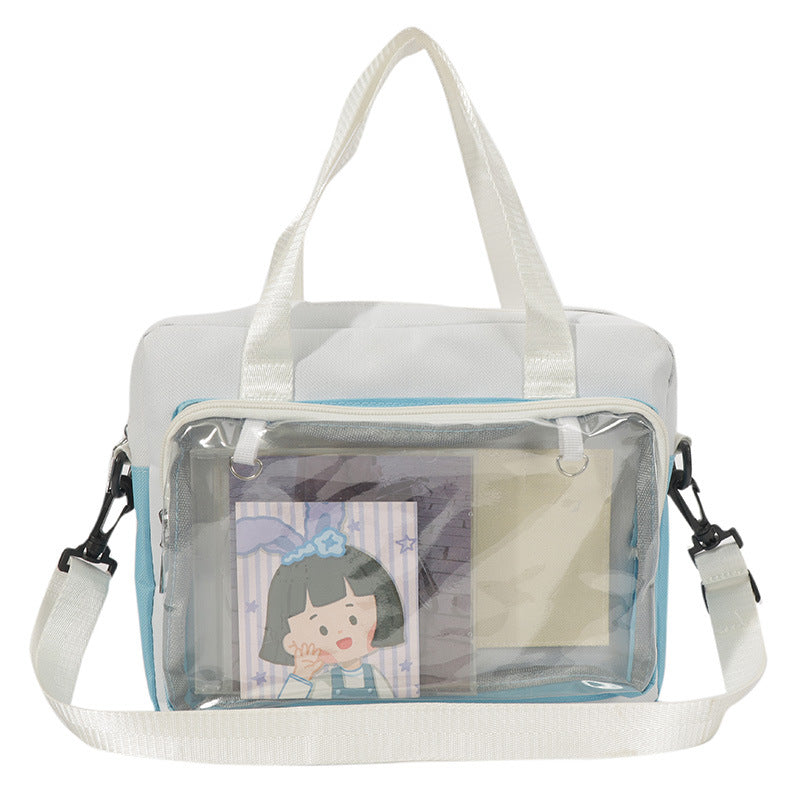 Women's Doll Style Color Matching Versatile Transparent Shoulder Bags