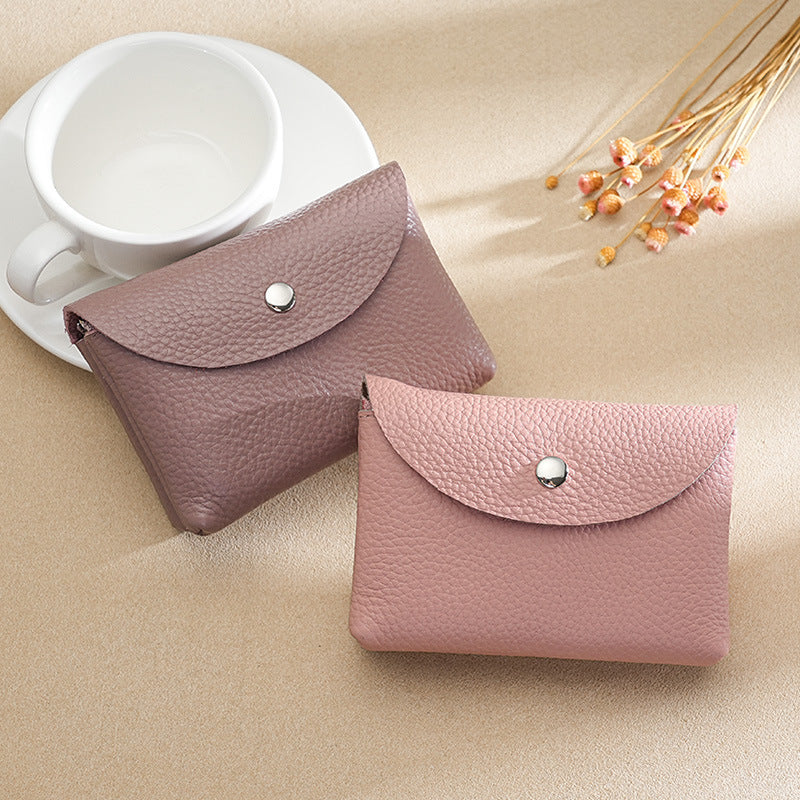 Women's Simple Genuine Leather Multifunctional Large Capacity Purses