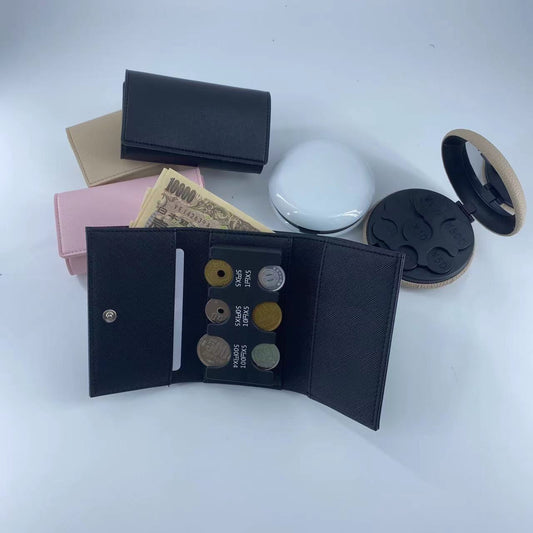 Women's & Men's & Style Three-fold Multiple Slots Large Men's Wallets