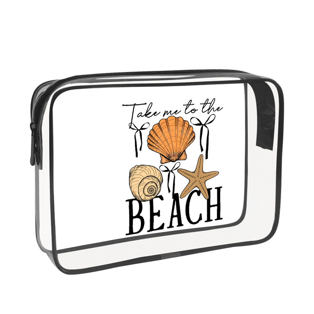 Cartoon Transparent Buggy Holiday Gift Party Makeup Bag