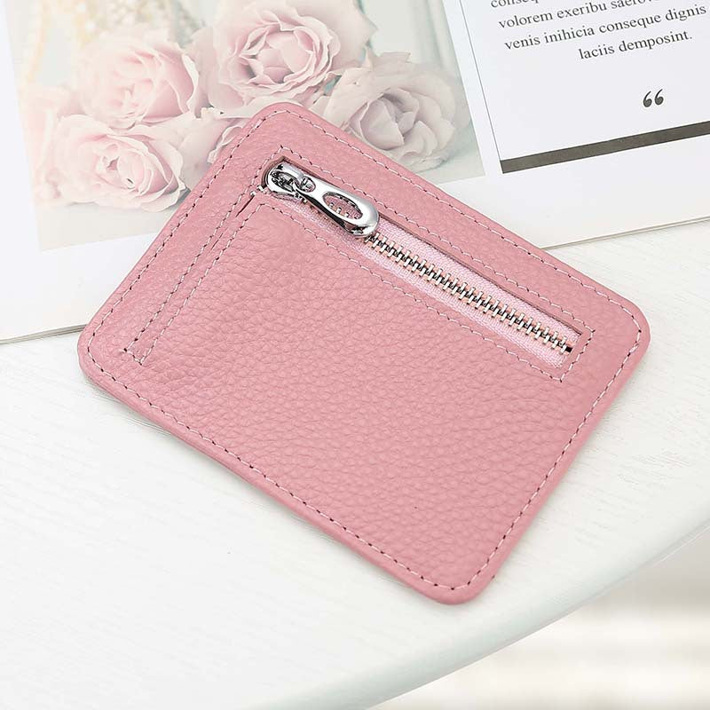 Women's & Men's & Zipper Document Multiple Slots Bank Card Holder