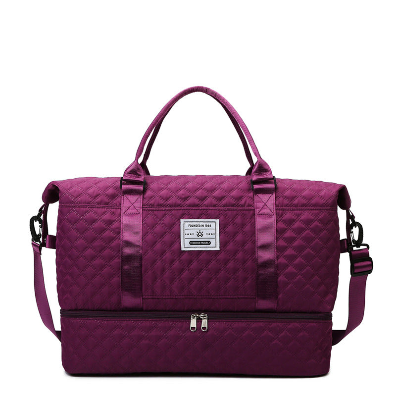 Women's Capacity Business Trip Portable Shoe Warehouse Storage Short Travel Bags