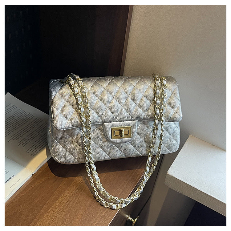Women's Fashion Chain One Korean Diamond Embroidery Shoulder Bags
