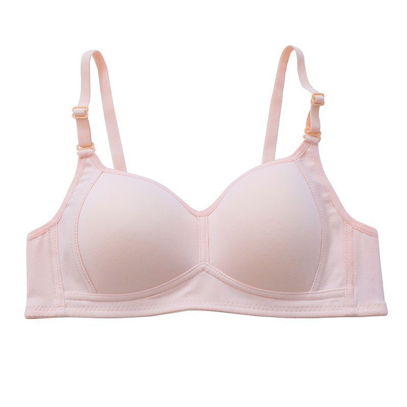School Underwear Female Pure Color Cotton Everyday Bras
