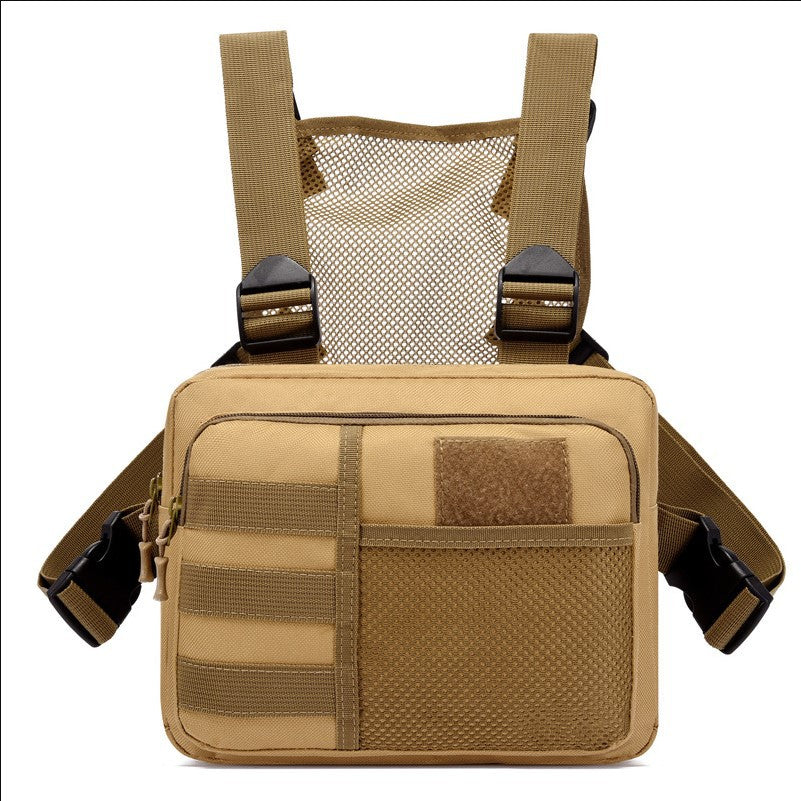 Tactics Running Vest Camouflage Function Trendy Leisure Men's Chest Bags