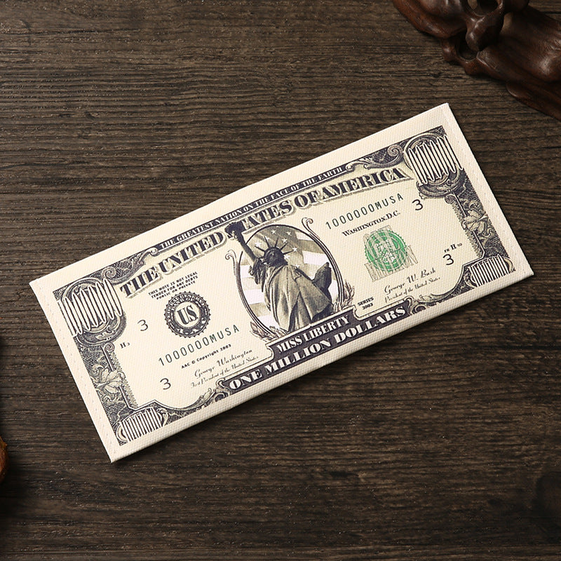 Men's Creative Dollar Printing Various Countries Pattern Men's Wallet