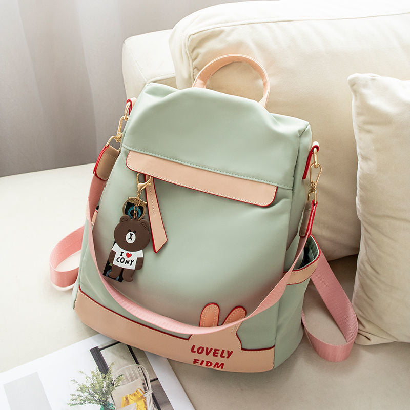 Women's Fashionable Oxford Cloth Canvas Large Backpacks