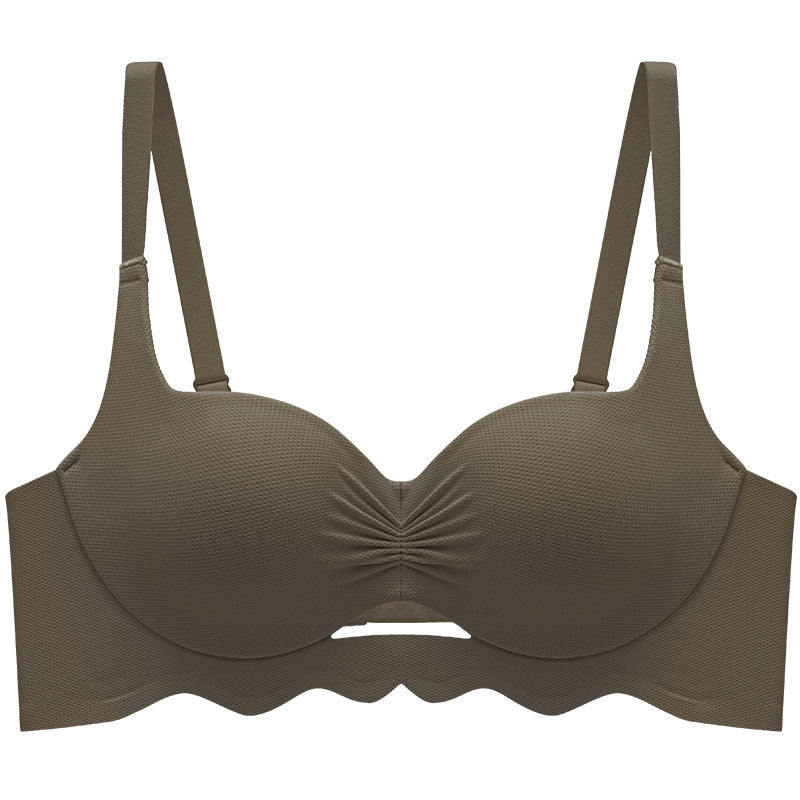 Sweet Small Chest Live Lifting Gathered Pleated Everyday Bras
