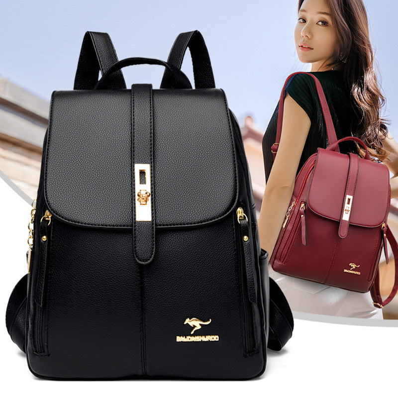 Women's Korean Simple Fashion Large Capacity Backpacks