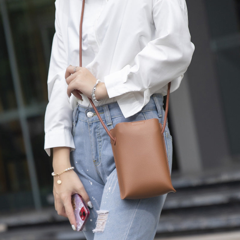 Women's Korean Style Vertical Mobile Fashion Simple Phone Bags