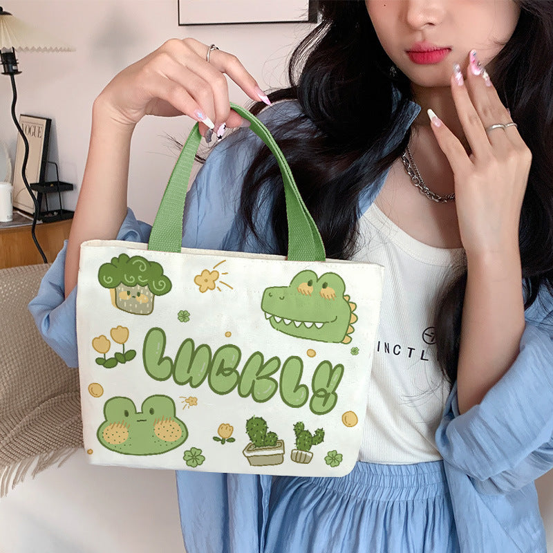 Women's Canvas Cartoon Cabs Korean Style Bags