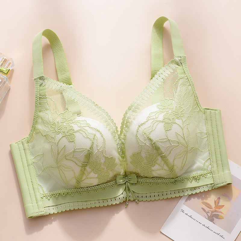 Women's Up Breast Holding Adjustable Large Sexy Lace Bras
