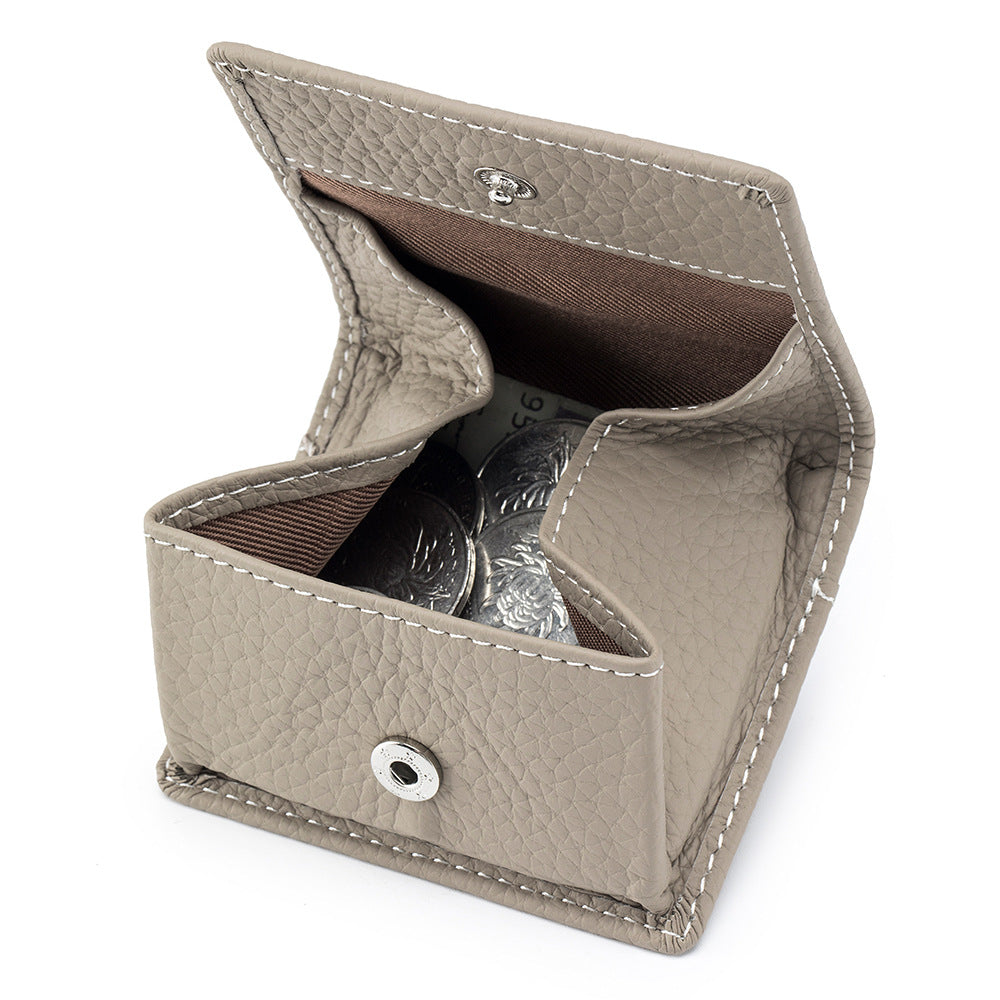 Women's Layer Cowhide Mini For Leather Storage Coin Purses