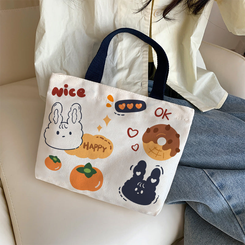 Women's Canvas Cartoon Cabs Korean Style Bags