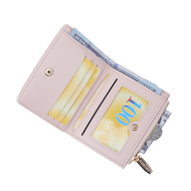 Women's Korean Style Short Classic Cute Ladies Wallets