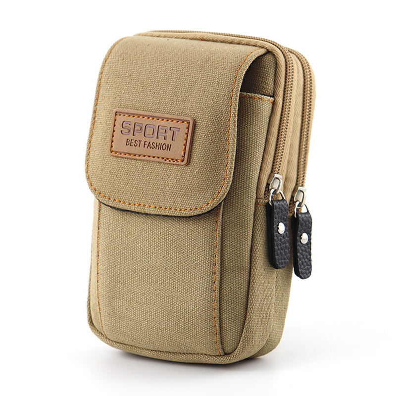Men's Comfortable Mobile Cell Canvas Pannier Bags
