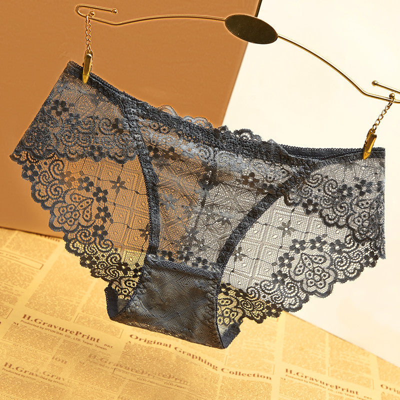 Women's Transparent Sexy Ladies Hollow Low Waist Breathable Panties