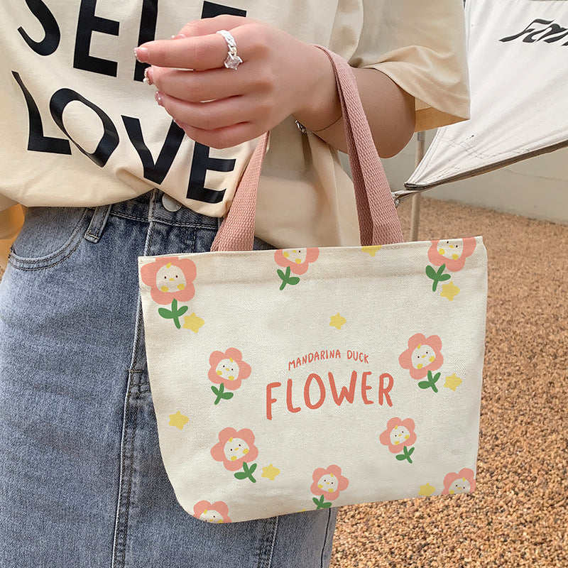 Women's Canvas Cartoon Cabs Korean Style Bags