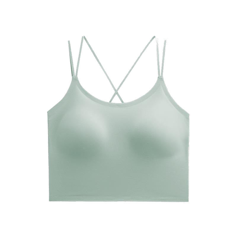 Women's U-shaped Backless Integrated Wireless Underwear Sling Bras